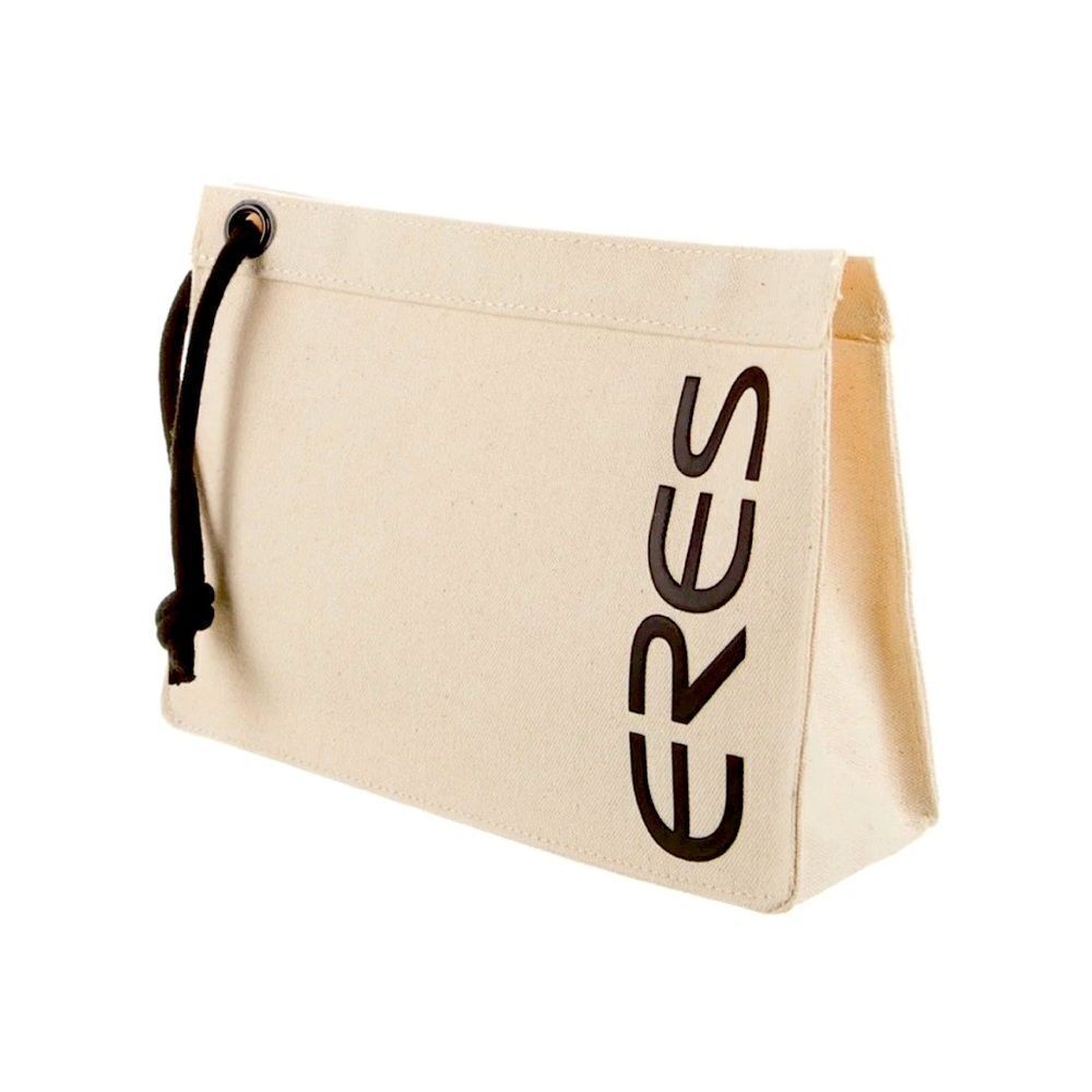 New Eres Canvas Beach Pocket Logo Clutch- NWOT